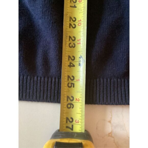 NEW Talbots Soft Cable Knit Pullover Sweater Sz 2XL Navy Fair Isle - Picture 8 of 9